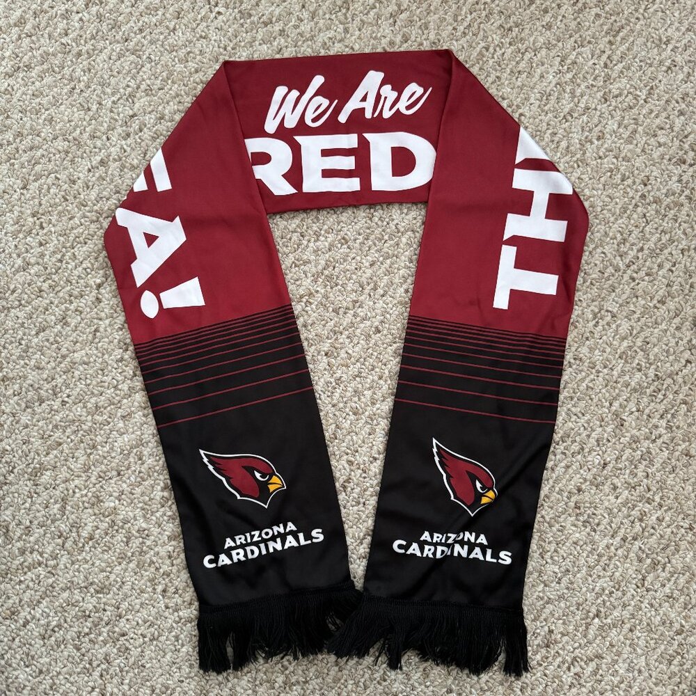 Arizona Cardinals scarf tassel fringe‎ Red We are the red sea NFL